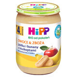 Hipp Fruta y Cereales Bio, manzana y plátano con galleta, después de 4 meses, 190 g