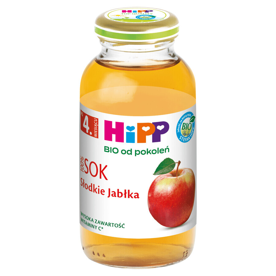 HiPP Juice 100% Organic, manzanas dulces, después de 4 meses, 200 ml