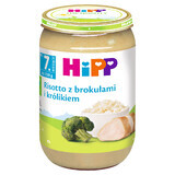 Farfurie HiPP, risotto cu broccoli și iepure, după 7 luni, 220 g