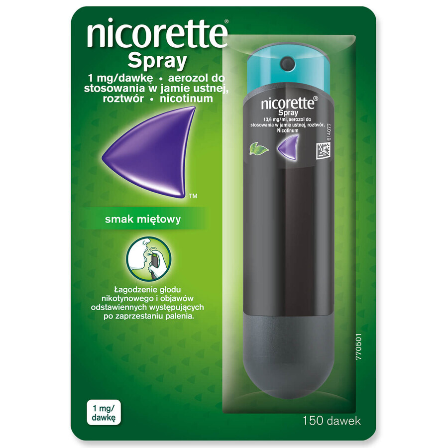 Nicorette Spray 1 mg/Dosis, Mundspray, 150 Dosen