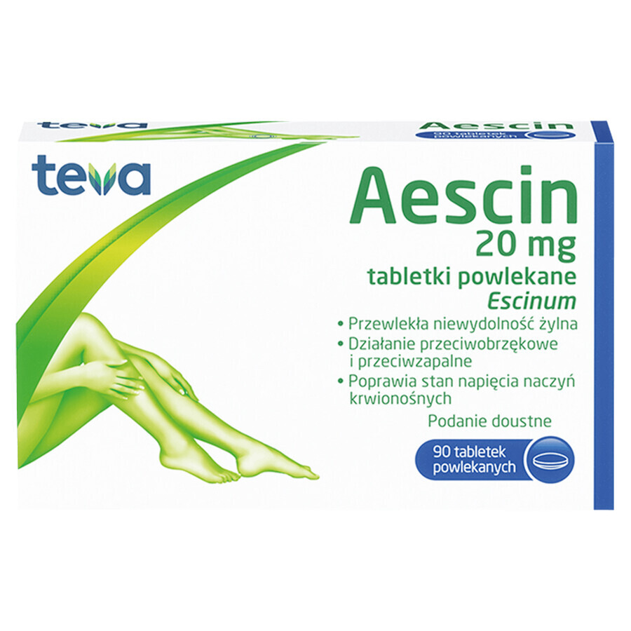 Aescin 20 mg, 90 Filmtabletten