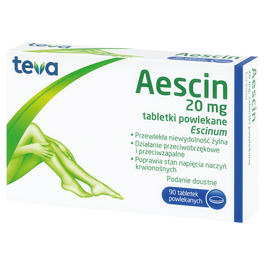 Aescin 20 mg, 90 Filmtabletten