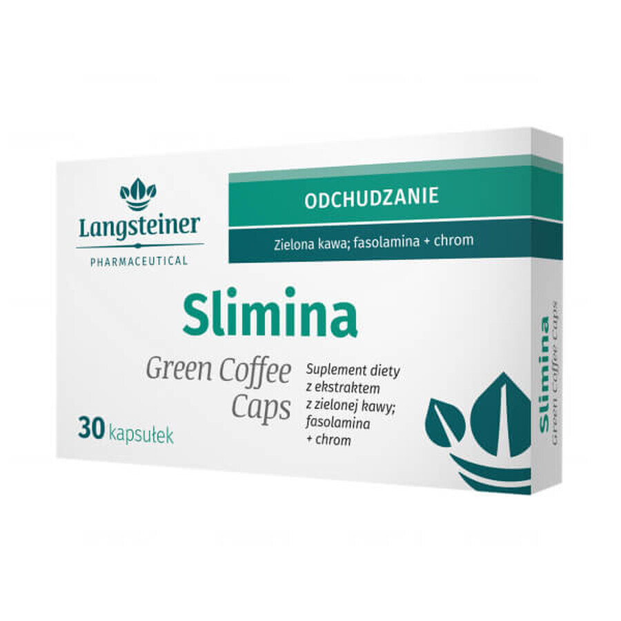 Langsteiner Slimina Green Coffee Caps, café vert, 30 gélules