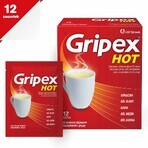 Gripex Hot 650 mg + 50 mg + 10 mg, 12 Portionsbeutel