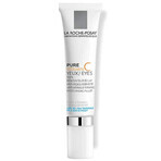 La Roche-Posay Pure Vitamin C Eyes, intensiv feuchtigkeitsspendende und straffende Anti-Falten-Augenpflege, 15 ml