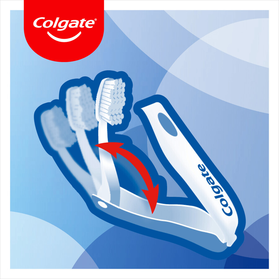 Colgate Portable/Travel, faltbare Reisezahnbürste, weich, 1 Stück