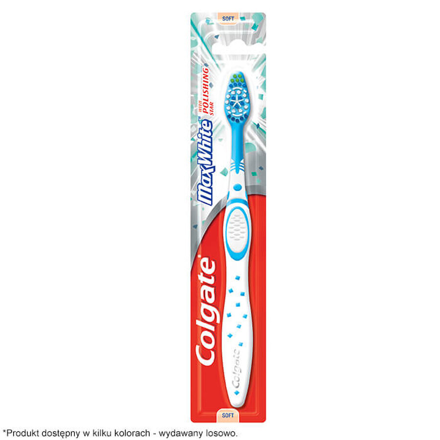 Colgate, cepillo de dientes, Max White, Suave, 1 pieza