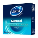 Unimil Natural+, classic condoms, 3 pieces
