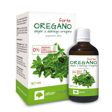 Alter Medica, Oregano Forte, Öl von wildem Oregano, 30 ml