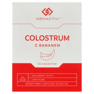 Genactiv Colostrum cu banană, pulbere, 1 g x 30 pliculețe