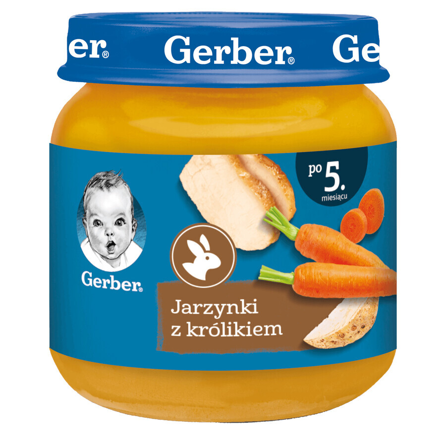 Gerber Lunch, Gemüse mit Kaninchen, ab 5 Monaten, 125 g