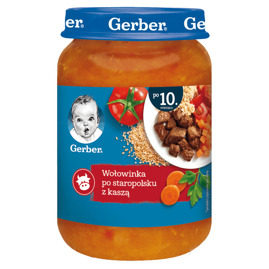 Gerber Dinner, Rindfleischeintopf mit Brei, nach 10 Monaten, 190 g