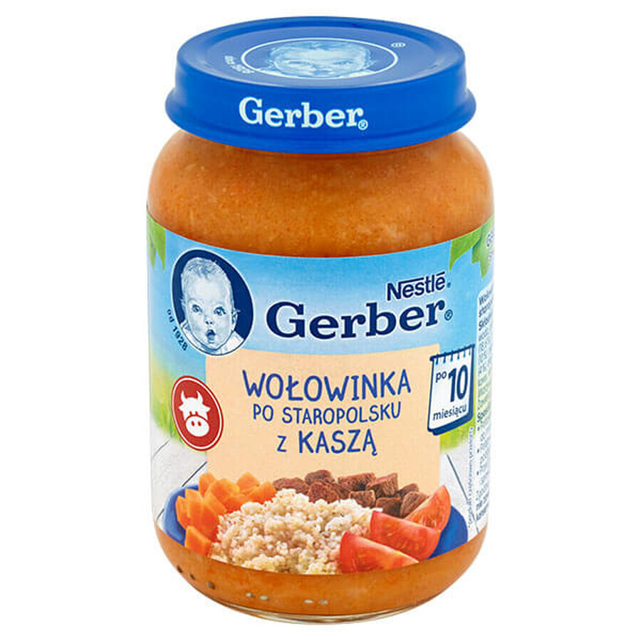 Gerber Dinner, Rindfleischeintopf mit Brei, nach 10 Monaten, 190 g