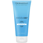 Dermedic Hydrain 3 Hialuro, gel nettoyant crémeux pour le visage, peaux déshydratées et sèches, 200 ml