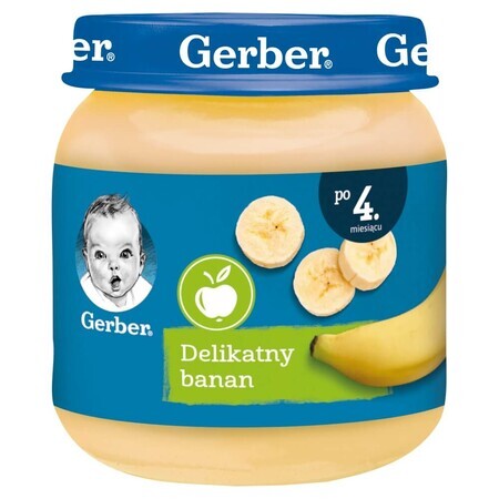 Gerber, Dessert, banana delicata, dopo 4 mesi, 125 g