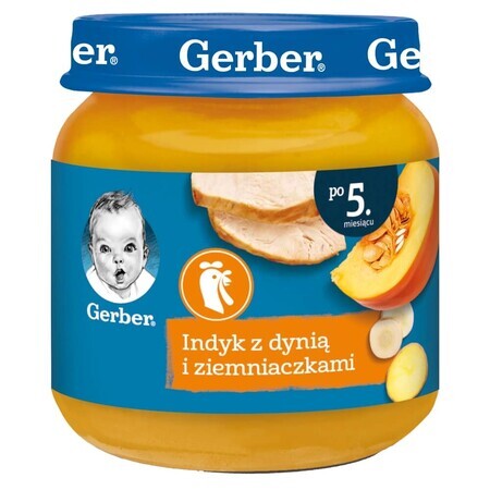 Gerber Lunch, Truthahn mit Kürbis und Kartoffeln, ab 5 Monaten, 125 g