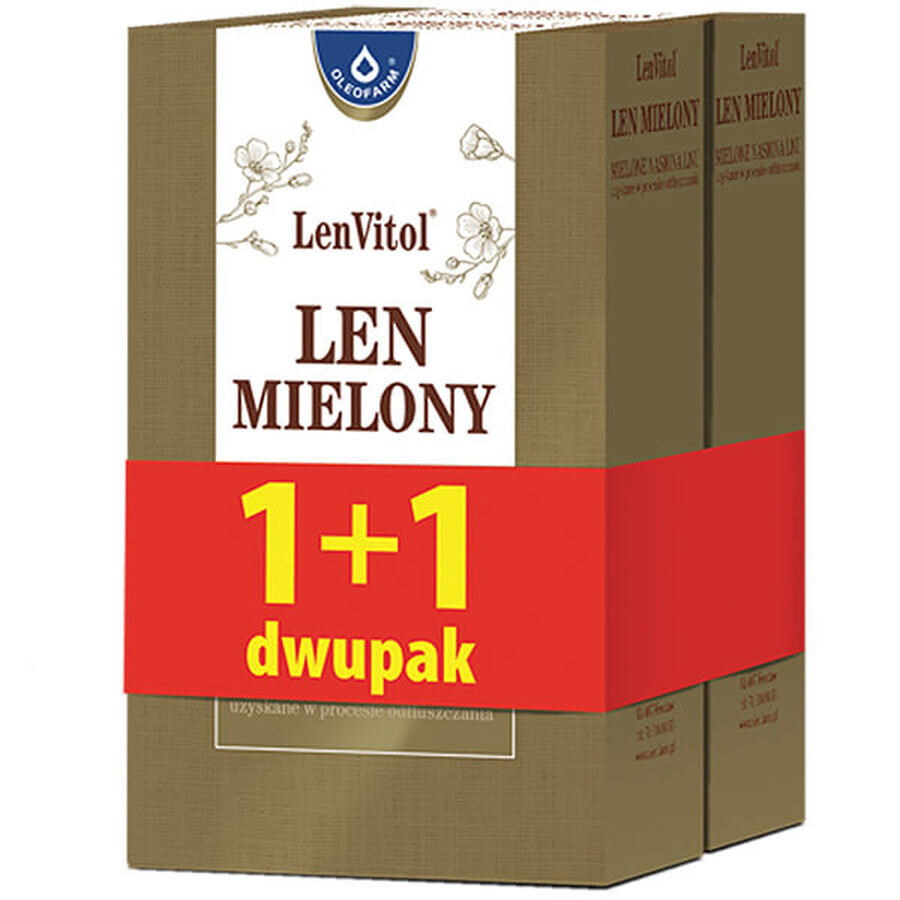 Oleofarm LenVitol, gemahlener Flachs, 2 x 200 g