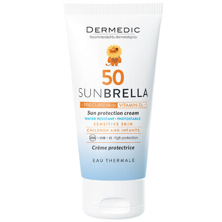 Dermedic Sunbrella Baby, Schutzcreme für Kinder und Säuglinge, empfindliche Haut, SPF 50, 50 g