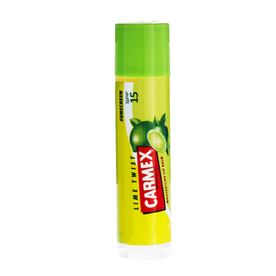 Carmex Lime Twist, Lippenbalsam-Stift, SPF 15, 4,25 g