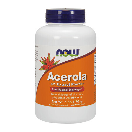 Now Foods Acerola 4:1 Extrakt Pulver, 170 g