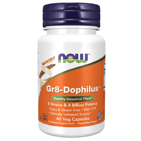 Now Foods GR-8 Dophilus, 60 capsule vegetariene