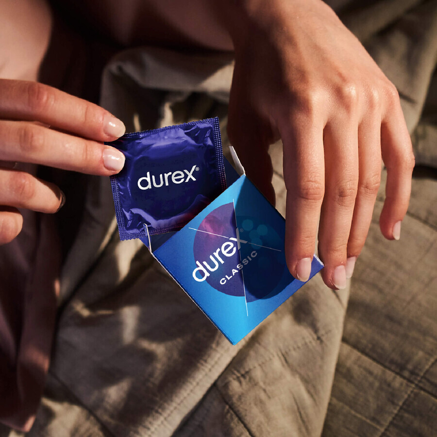 Durex Classic, classic smooth condoms, 3 pieces