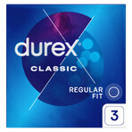 Durex Classic, classic smooth condoms, 3 pieces