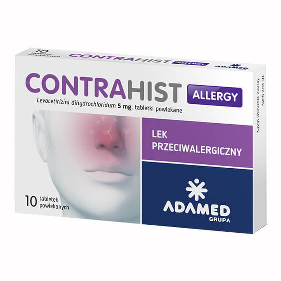 Contrahist Allergie 5 mg, 10 Filmtabletten