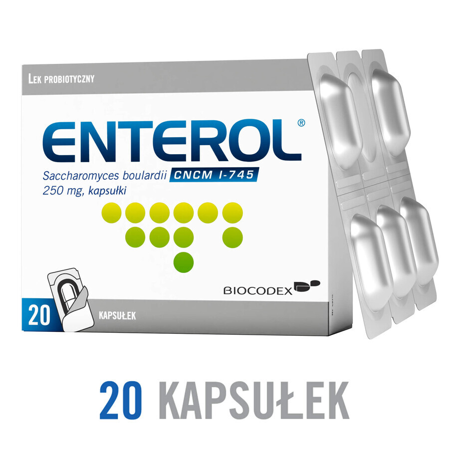 Enterol, 250 mg, 20 Kapseln