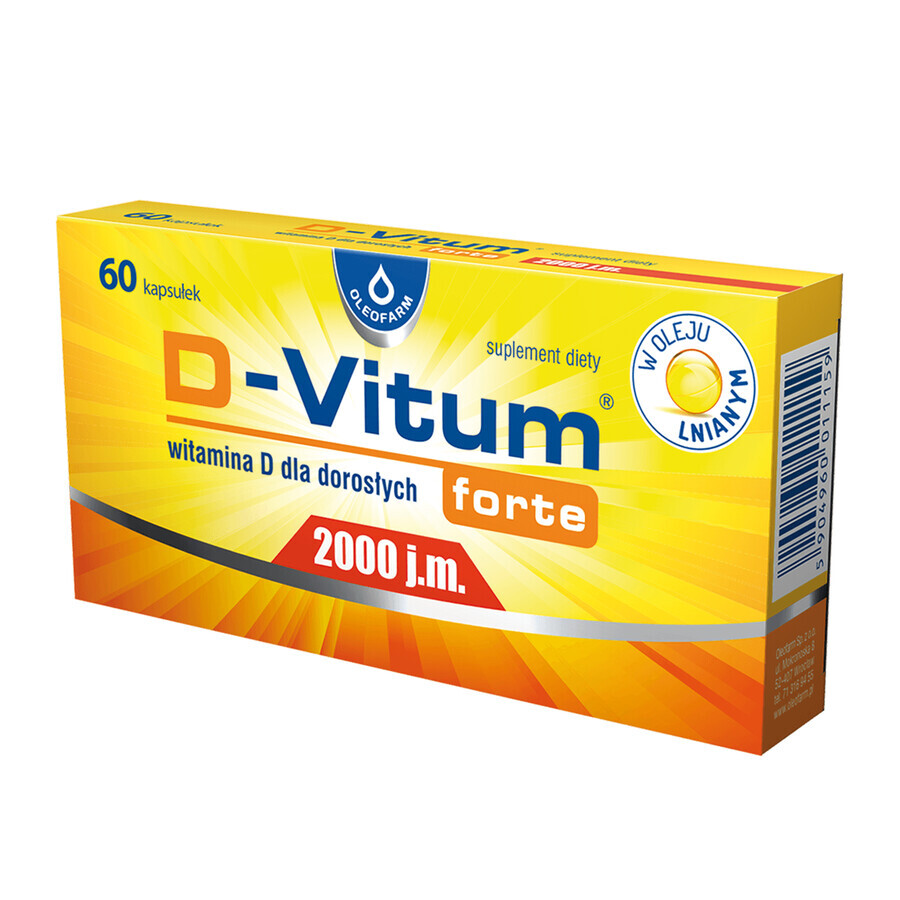 D-Vitum Forte 2000 IU, 60 Kapseln