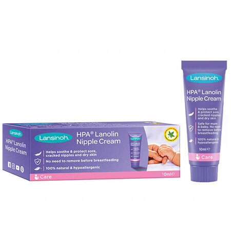 Lansinoh, Lanolin HPA, Brustwarzencreme, 10 ml