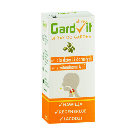 GardVit Olive, Rachenspray für Kinder und Erwachsene, 15 ml