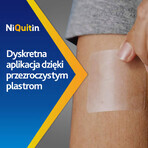 NiQuitin Transparent 14 mg/ 24h, transdermales System, Pflaster, 7 Stück 