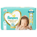 Pampers Premium Care, Windeln Größe 0, bis zu 3 kg, 30 Stück