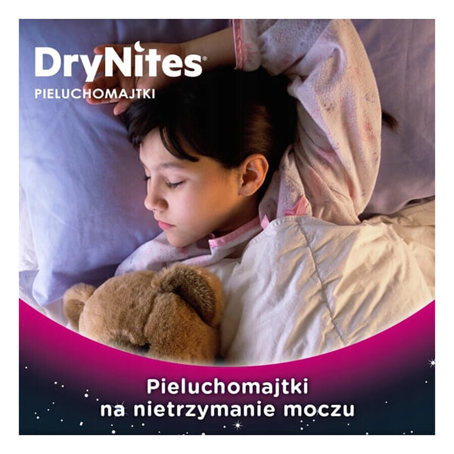 Huggies DryNites Girls, Übernachtungshöschen, für Mädchen, 4-7 Jahre, 17-30 kg, 10 Stück