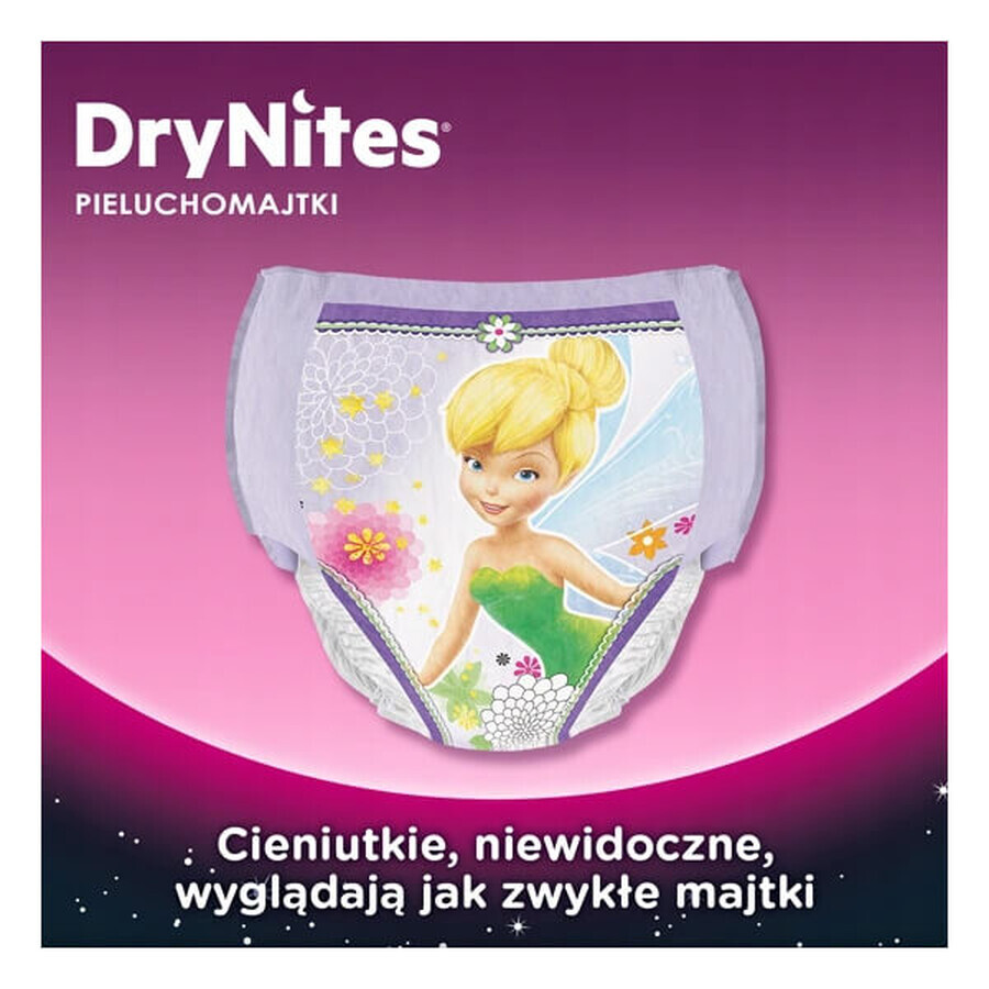 Huggies DryNites Girls, Übernachtungshöschen, für Mädchen, 4-7 Jahre, 17-30 kg, 10 Stück