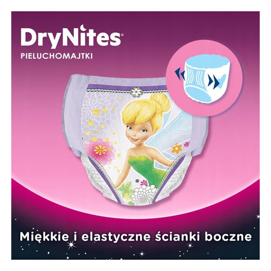 Huggies DryNites Girls, Übernachtungshöschen, für Mädchen, 4-7 Jahre, 17-30 kg, 10 Stück