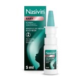 Nasivin Baby 0,1 mg/ml, Nasentropfen für Säuglinge ab 3 Monaten, 5 ml