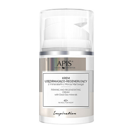 Apis Dead Sea Minerals, Inspiración, crema de noche reafirmante y regeneradora, 40+, 50 ml