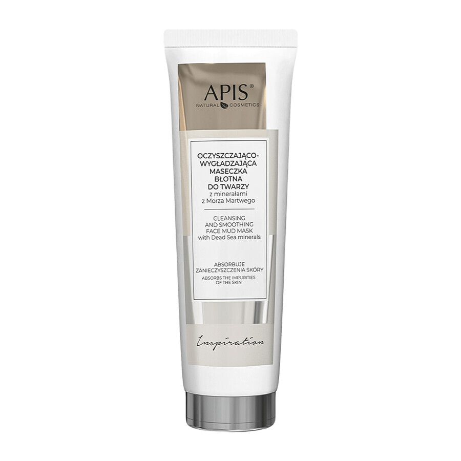 Apis Inspiration Dead Sea Mud, mascarilla de barro facial, limpiadora y suavizante, 100 ml