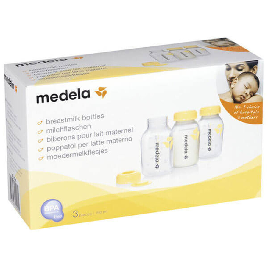 Medela, Flasche zum Stillen, 3 x 150 ml