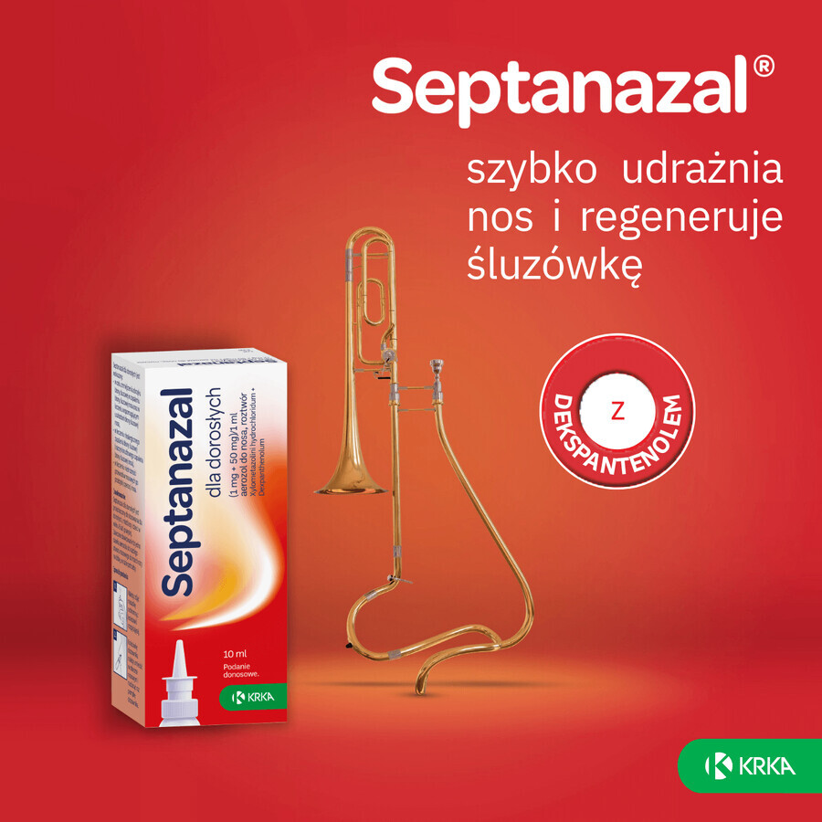 SeptaNazal für Erwachsene (1 mg + 50 mg)/ ml, Nasenspray, 10 ml