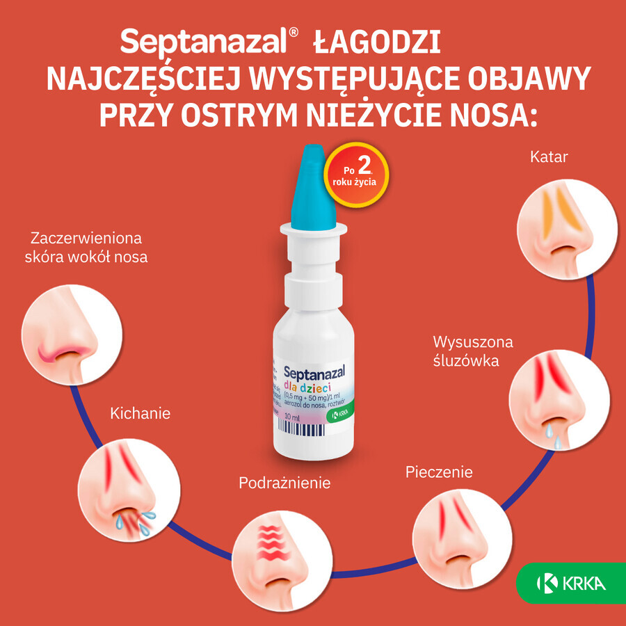 SeptaNazal für Kinder (0,5 mg + 50 mg)/ ml, Nasenspray, 2 bis 6 Jahre, 10 ml