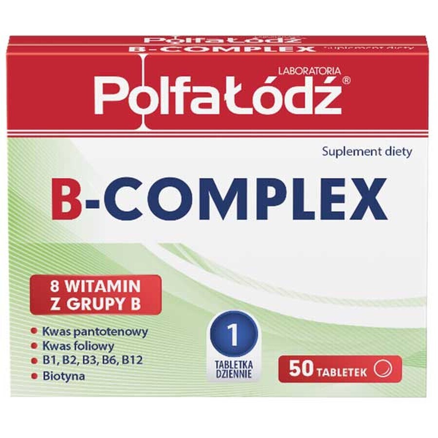 Laboratoria PolfaŁódź B-Komplex, 50 Tabletten