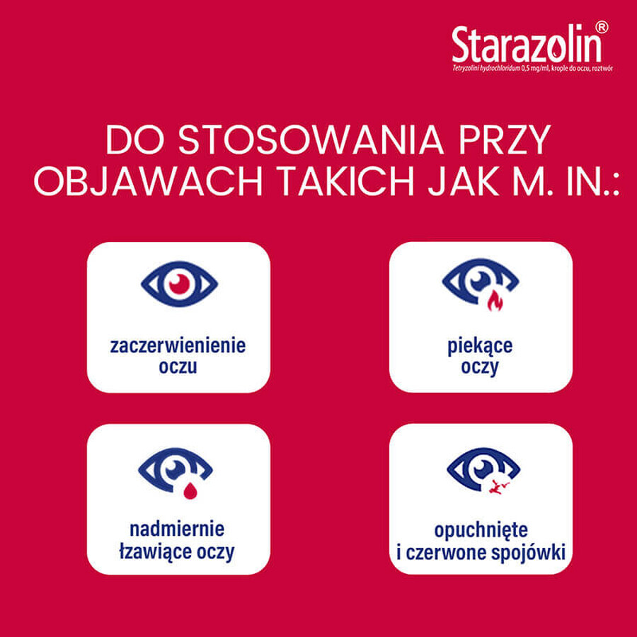 Starazolin 0,5 mg/ml, gocce oculari, 2x5 ml