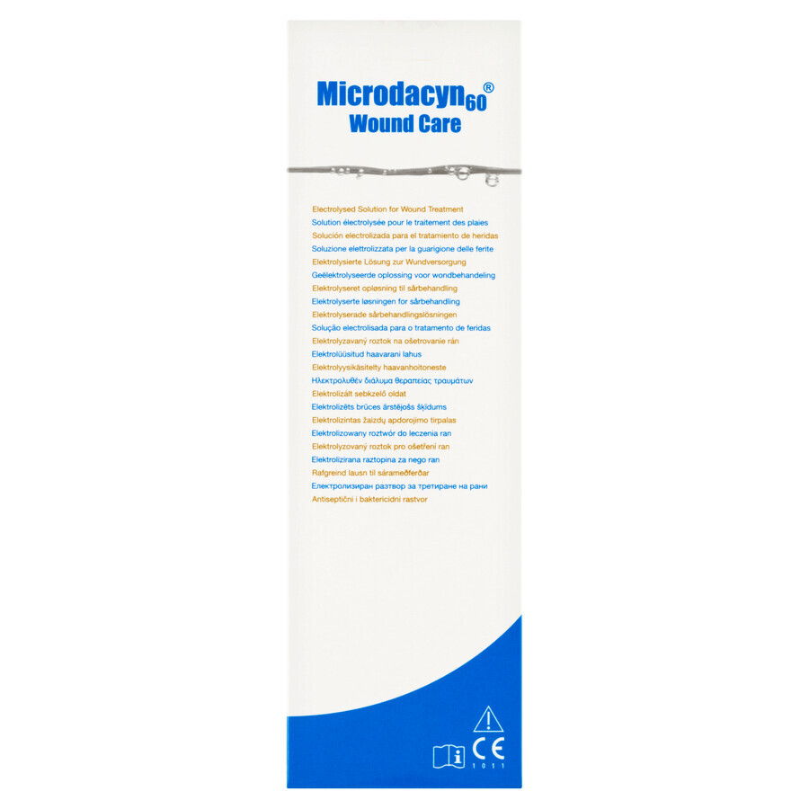 Microdacyn 60 Wound Care, electrolyzed solution for wound care, 500 ml