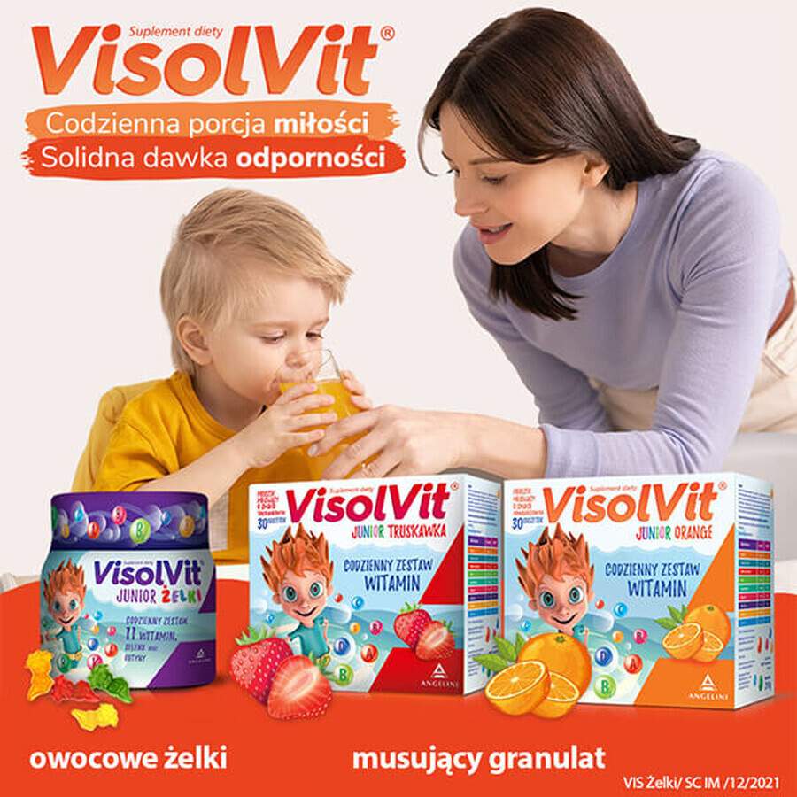 VisolVit Junior, gelatina, gusto frutta, 50 pezzi