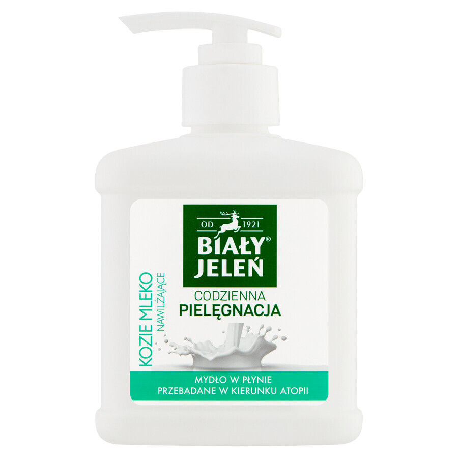 Biały Jeleń, Jabón hipoalergénico con extracto de leche de cabra, 500 ml