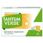 Tantum Verde 3 mg, Honig-Orangen-Geschmack, 30 harte Lutschtabletten