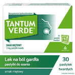 Tantum Verde 3 mg, Minzgeschmack, 30 harte Lutschtabletten